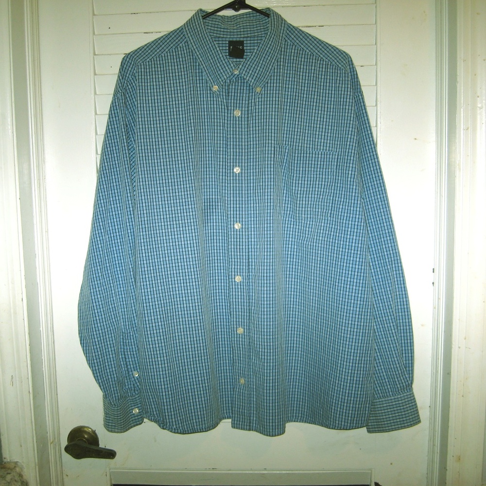 Mens Basic Editions Dress Shirt Size 2X
